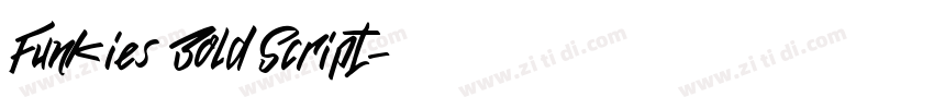 Funkies Bold Script字体转换 Funkies Bold Script字体转换